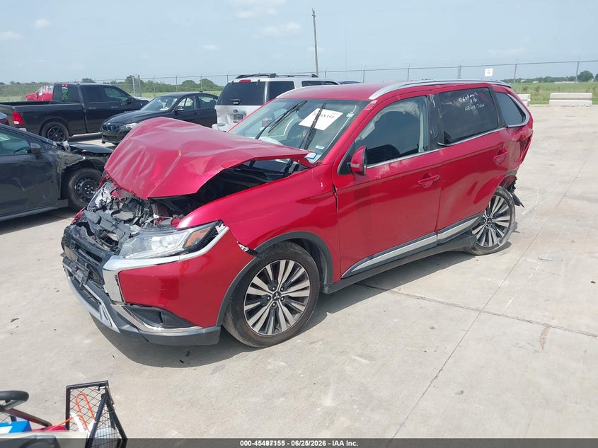 2019 Mitsubishi Outlander VIN JA4AD3A38KZ034781 IAAI salvage auction — FRONT & REAR, Salvage Title, sold $925 on 2026-07-24 (photo 2)