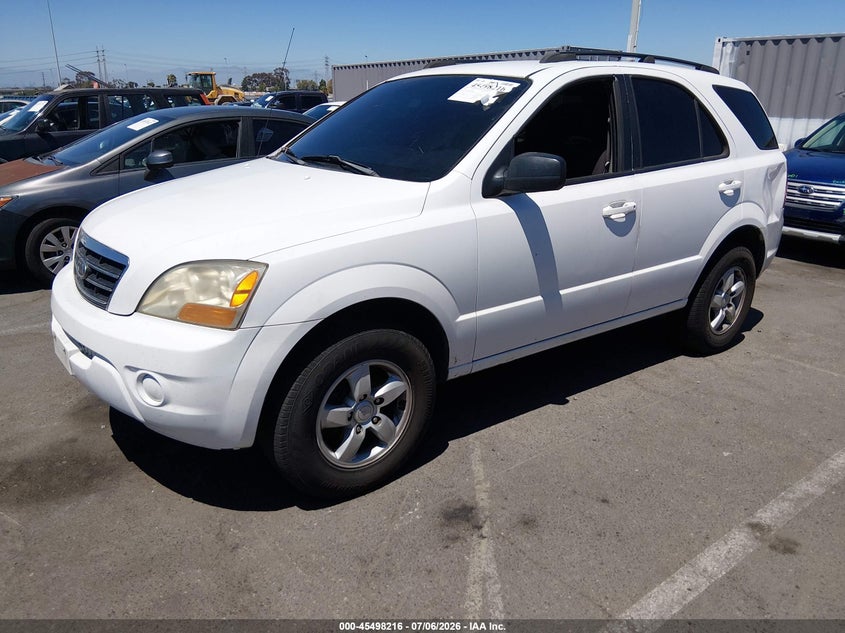 2008 Kia Sorento VIN KNDJC735985819812 IAAI salvage auction — SIDE, Salvage (California), sold $575 on 2026-07-16 (photo 2)