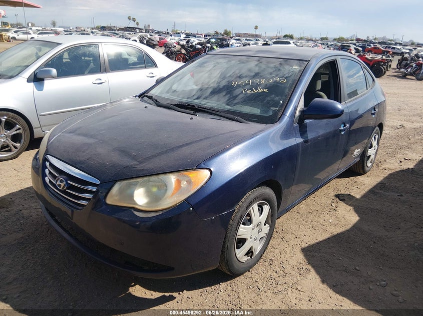 2010 Hyundai Elantra VIN KMHDU4AD5AU177969 IAAI salvage auction — NORMAL WEAR, Restored (Arizona), sold $800 on 2026-07-28 (photo 2)