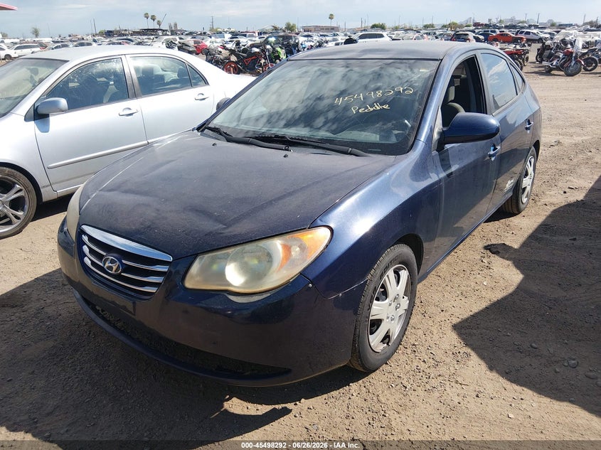 2010 Hyundai Elantra VIN KMHDU4AD5AU177969 IAAI salvage auction — NORMAL WEAR, Restored (Arizona), sold $800 on 2026-07-28 (photo 6)