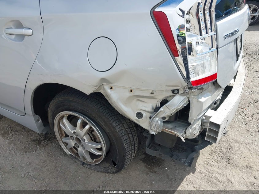 2011 Toyota Prius VIN JTDKN3DU5B0276749 IAAI salvage auction — REAR END, Salvage (California), sold $1,050 on 2026-07-29 (photo 6)