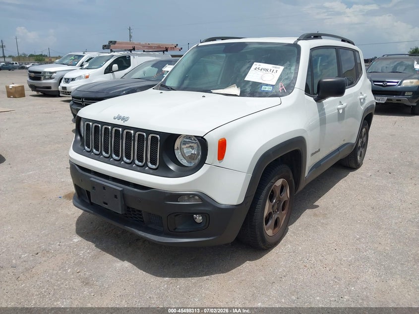 2017 Jeep Renegade VIN ZACCJAAB2HPF74315 IAAI salvage auction — NORMAL WEAR, Original (Texas), sold $2,350 on 2026-07-22 (photo 2)