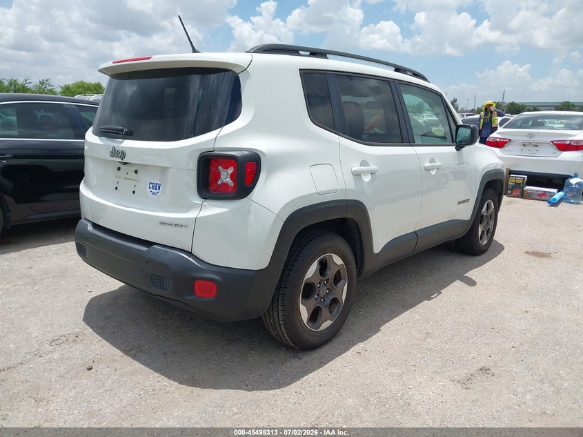 2017 Jeep Renegade VIN ZACCJAAB2HPF74315 IAAI salvage auction — NORMAL WEAR, Original (Texas), sold $2,350 on 2026-07-22 (photo 4)