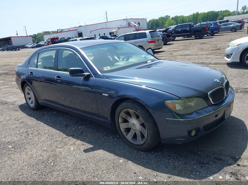 2006 BMW 7 series VIN WBAHN83536DT26836 IAAI salvage auction — UNKNOWN, Parts Only Bos (Maryland), sold $25 on 2026-07-15 (photo 1)