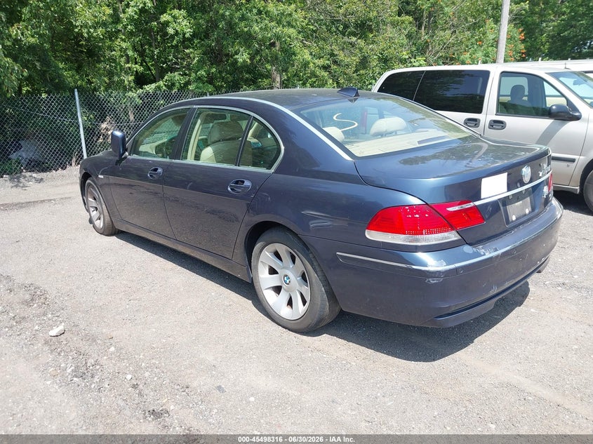 2006 BMW 7 series VIN WBAHN83536DT26836 IAAI salvage auction — UNKNOWN, Parts Only Bos (Maryland), sold $25 on 2026-07-15 (photo 3)