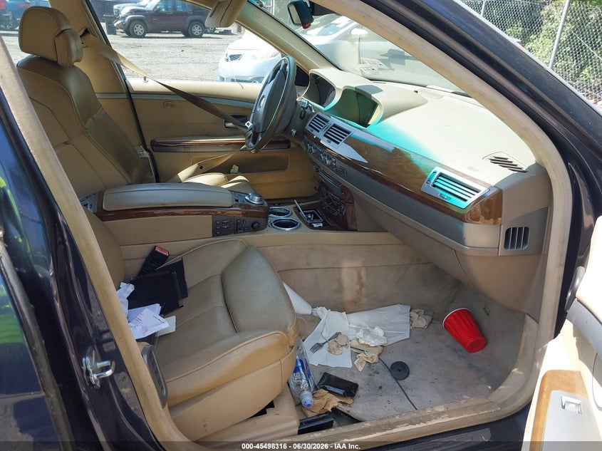 2006 BMW 7 series VIN WBAHN83536DT26836 IAAI salvage auction — UNKNOWN, Parts Only Bos (Maryland), sold $25 on 2026-07-15 (photo 5)