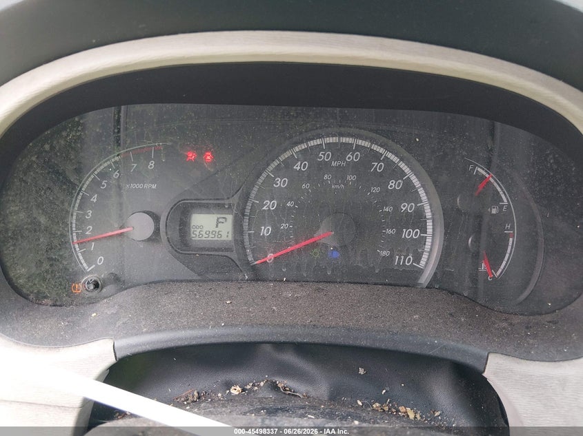 2012 Toyota Sienna VIN 5TDZK3DC0CS273643 IAAI salvage auction — NORMAL WEAR, Clear (Virginia), sold $1,000 on 2026-07-22 (photo 7)