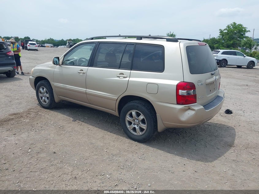 2006 Toyota Highlander VIN JTEEP21A260185273 IAAI salvage auction — NORMAL WEAR, Clear (Pennsylvania), sold $1,725 on 2026-07-17 (photo 3)