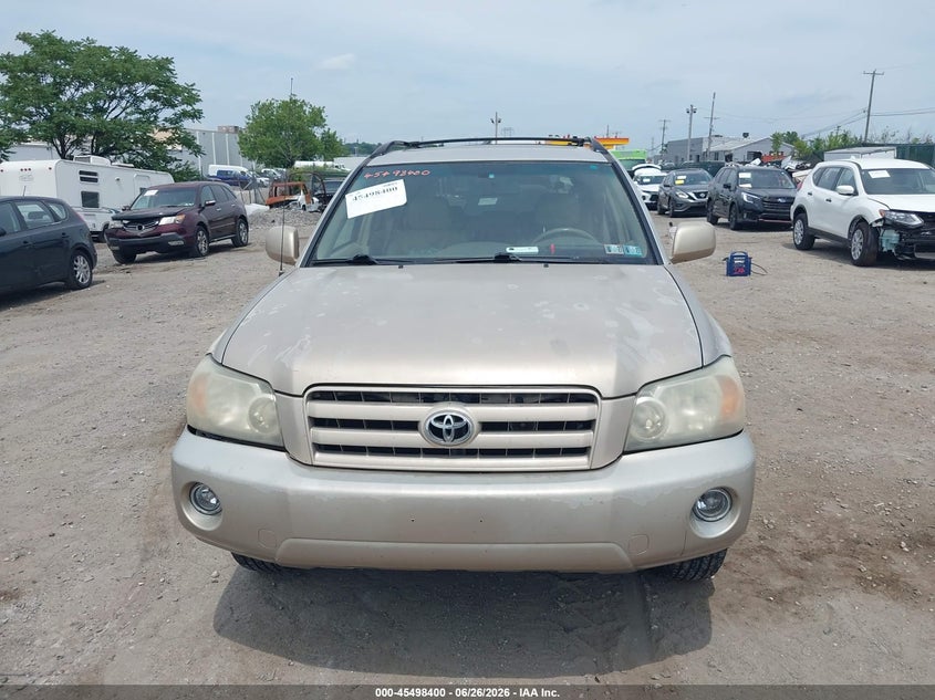 2006 Toyota Highlander VIN JTEEP21A260185273 IAAI salvage auction — NORMAL WEAR, Clear (Pennsylvania), sold $1,725 on 2026-07-17 (photo 6)