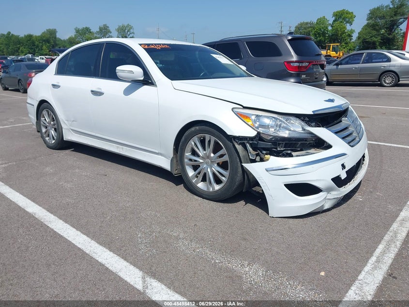 2014 Hyundai Genesis VIN KMHGC4DD9EU259351 IAAI salvage auction — NORMAL WEAR, Clear (Tennessee), sold $450 on 2026-07-28 (photo 1)