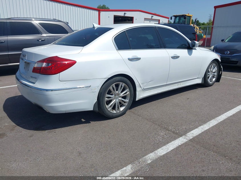 2014 Hyundai Genesis VIN KMHGC4DD9EU259351 IAAI salvage auction — NORMAL WEAR, Clear (Tennessee), sold $450 on 2026-07-28 (photo 4)