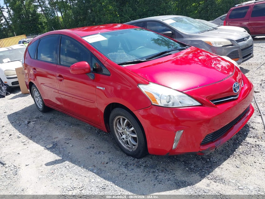 2012 Toyota Prius v VIN JTDZN3EUXC3109851 IAAI salvage auction — NORMAL WEAR, Repossession Paperwork (Georgia), sold $2,050 on 2026-07-21 (photo 1)