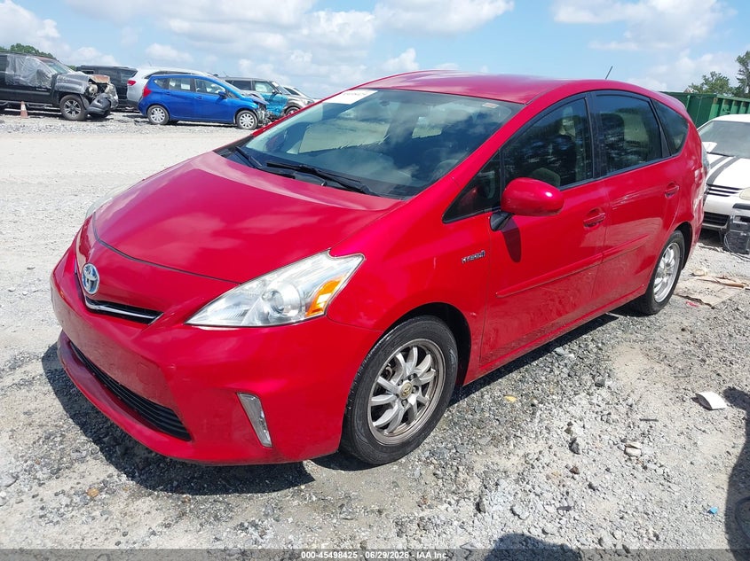 2012 Toyota Prius v VIN JTDZN3EUXC3109851 IAAI salvage auction — NORMAL WEAR, Repossession Paperwork (Georgia), sold $2,050 on 2026-07-21 (photo 2)