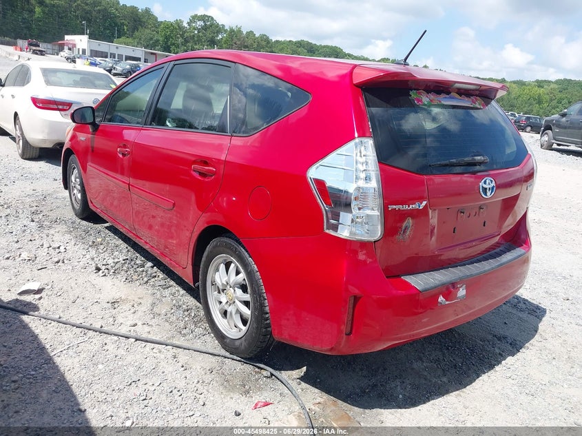 2012 Toyota Prius v VIN JTDZN3EUXC3109851 IAAI salvage auction — NORMAL WEAR, Repossession Paperwork (Georgia), sold $2,050 on 2026-07-21 (photo 3)