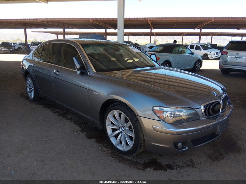 2007 BMW 7 series VIN WBAHN83577DT71618 IAAI salvage auction — NORMAL WEAR, Clear (Arizona), sold $775 on 2026-07-28 (photo 1)