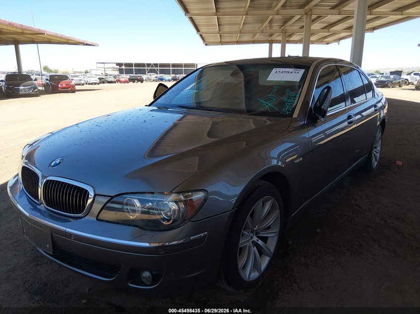 2007 BMW 7 series VIN WBAHN83577DT71618 IAAI salvage auction — NORMAL WEAR, Clear (Arizona), sold $775 on 2026-07-28 (photo 2)