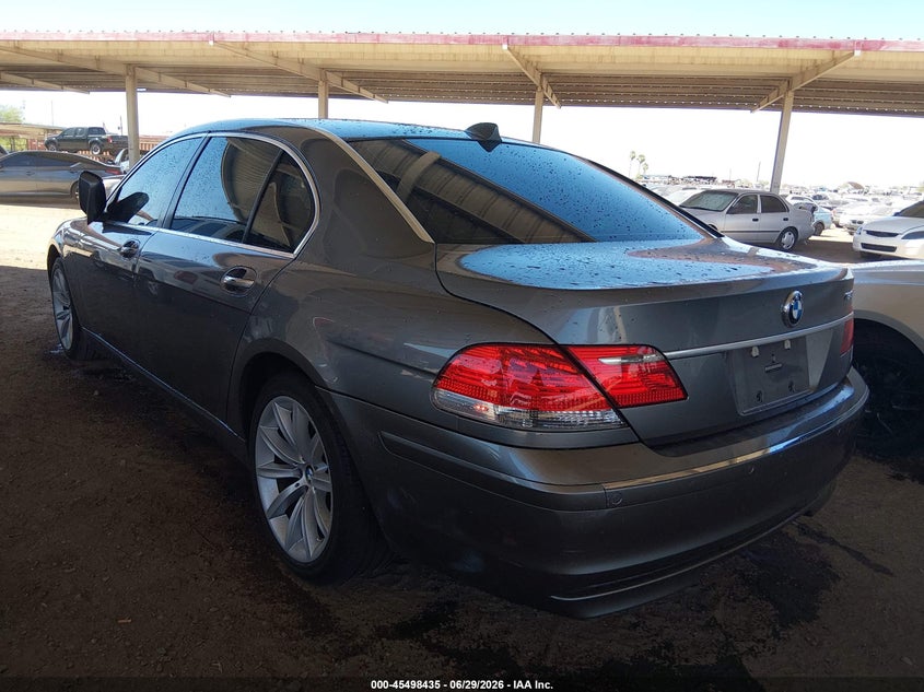 2007 BMW 7 series VIN WBAHN83577DT71618 IAAI salvage auction — NORMAL WEAR, Clear (Arizona), sold $775 on 2026-07-28 (photo 3)