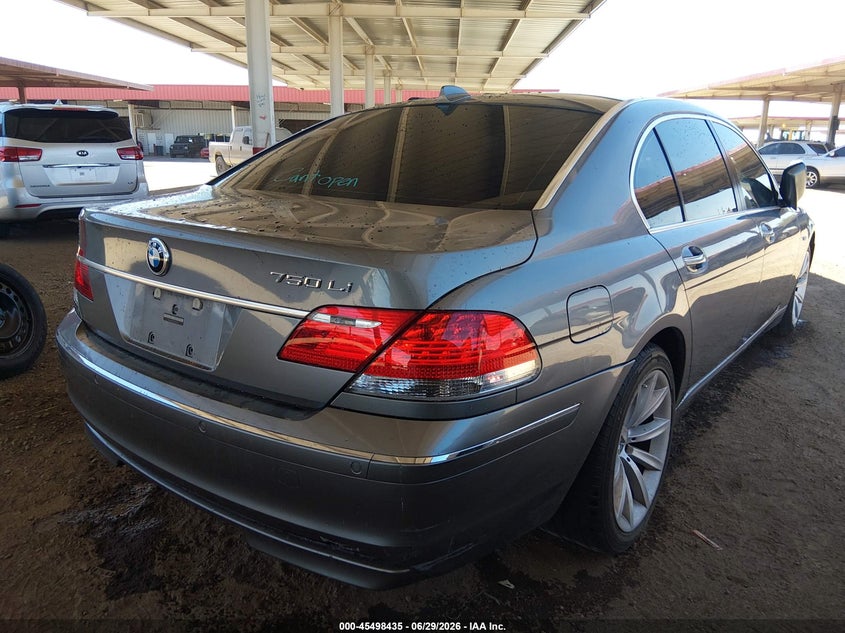 2007 BMW 7 series VIN WBAHN83577DT71618 IAAI salvage auction — NORMAL WEAR, Clear (Arizona), sold $775 on 2026-07-28 (photo 4)