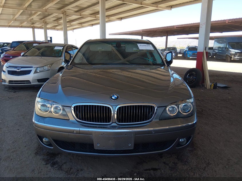 2007 BMW 7 series VIN WBAHN83577DT71618 IAAI salvage auction — NORMAL WEAR, Clear (Arizona), sold $775 on 2026-07-28 (photo 6)