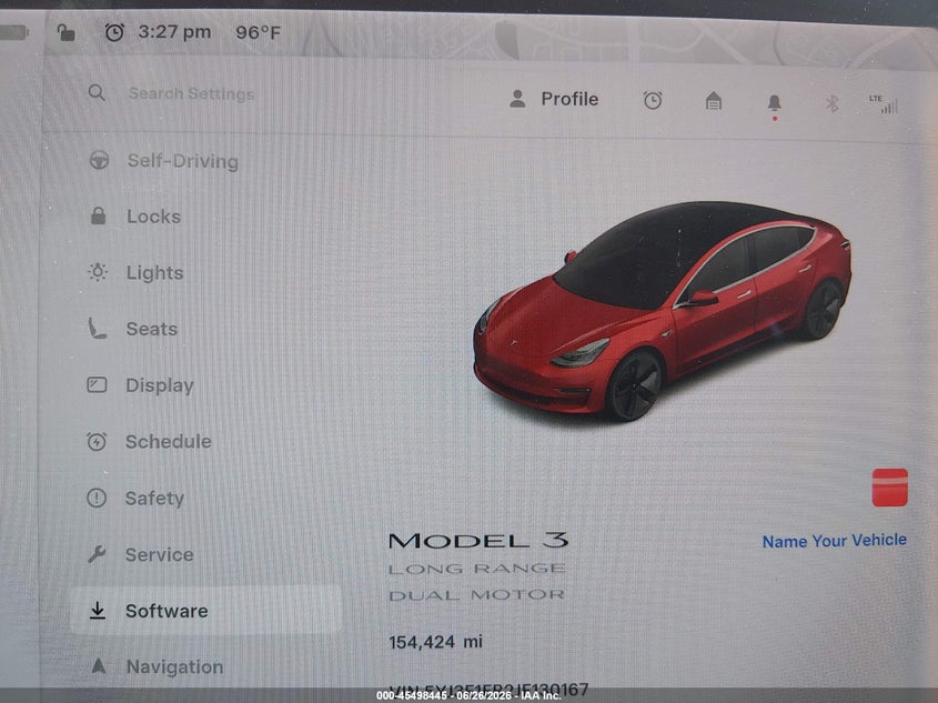 2018 Tesla Model 3 VIN 5YJ3E1EB2JF130167 IAAI salvage auction — ELECTRICAL, Clear (Georgia), sold $4,775 on 2026-07-09 (photo 7)