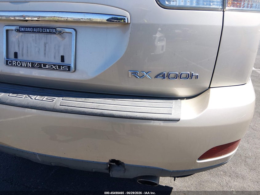 2007 Lexus Rx 400h VIN JTJHW31UX72020482 IAAI salvage auction — NORMAL WEAR, Clear (Nevada), sold $4,050 on 2026-07-31 (photo 6)