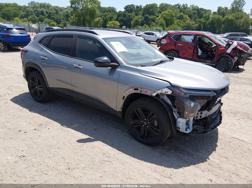 2025 Chevrolet Trax VIN KL77LKEP8SC138942 IAAI salvage auction — FRONT END, Clear (New Jersey), sold $11,400 on 2026-07-14 (photo 1)
