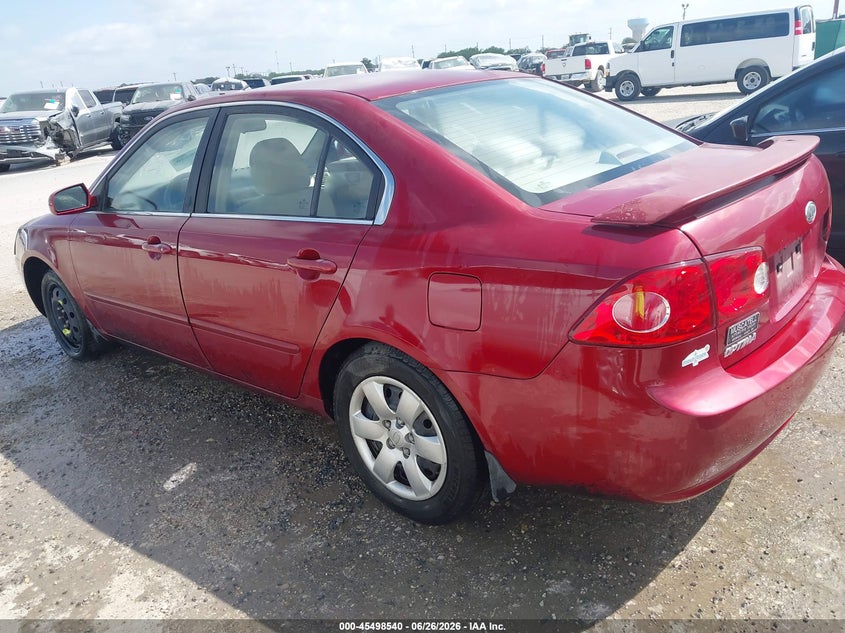 2007 Kia Optima VIN KNAGE123275111883 IAAI salvage auction — NORMAL WEAR, Original (Texas), sold $25 on 2026-07-29 (photo 3)
