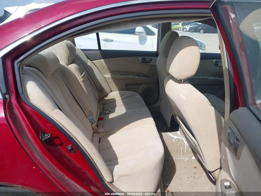 2007 Kia Optima VIN KNAGE123275111883 IAAI salvage auction — NORMAL WEAR, Original (Texas), sold $25 on 2026-07-29 (photo 8)