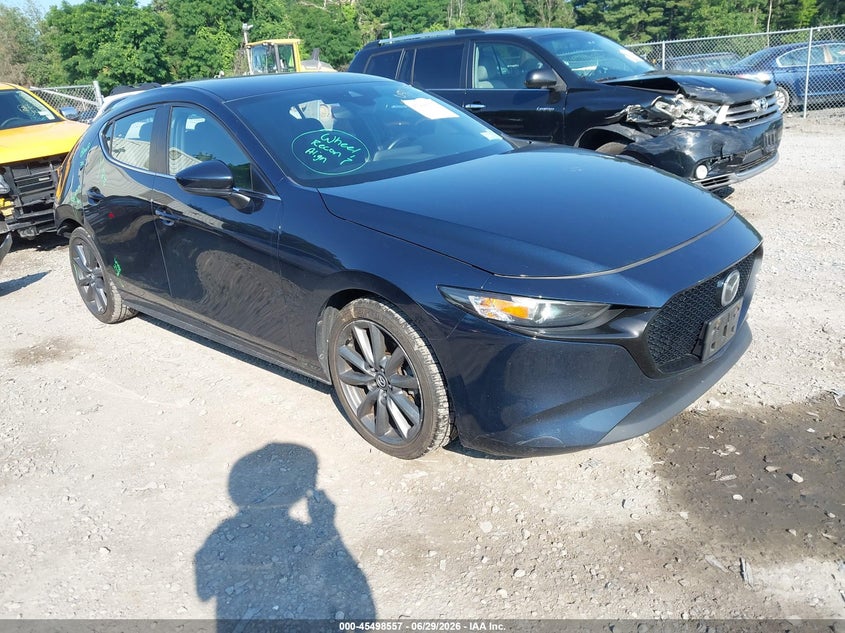 2020 Mazda 3 VIN JM1BPBLM2L1174780 IAAI salvage auction — REAR END, Wait Title, sold $75 on 2026-07-28 (photo 1)