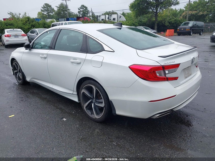 2022 Honda Accord VIN 1HGCV1F36NA106574 IAAI salvage auction — NORMAL WEAR, Salvage Rebuilt (North Carolina), sold $8,350 on 2026-07-29 (photo 3)
