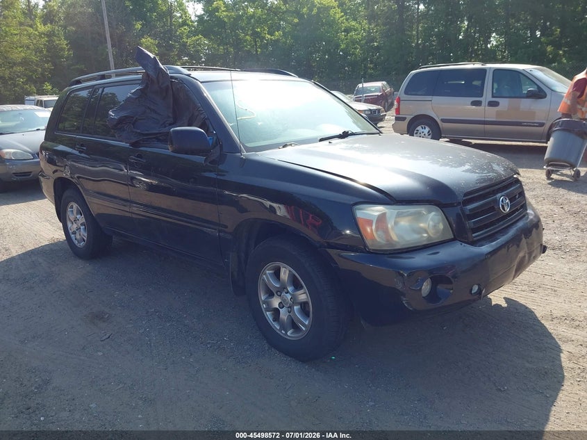 2005 Toyota Highlander VIN JTEEP21A650074580 IAAI salvage auction — ALL OVER, Parts Only Bos (Maryland), sold $25 on 2026-07-15 (photo 1)