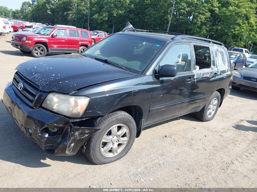 2005 Toyota Highlander VIN JTEEP21A650074580 IAAI salvage auction — ALL OVER, Parts Only Bos (Maryland), sold $25 on 2026-07-15 (photo 2)