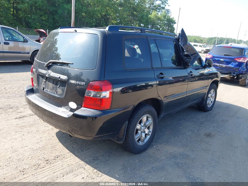 2005 Toyota Highlander VIN JTEEP21A650074580 IAAI salvage auction — ALL OVER, Parts Only Bos (Maryland), sold $25 on 2026-07-15 (photo 4)