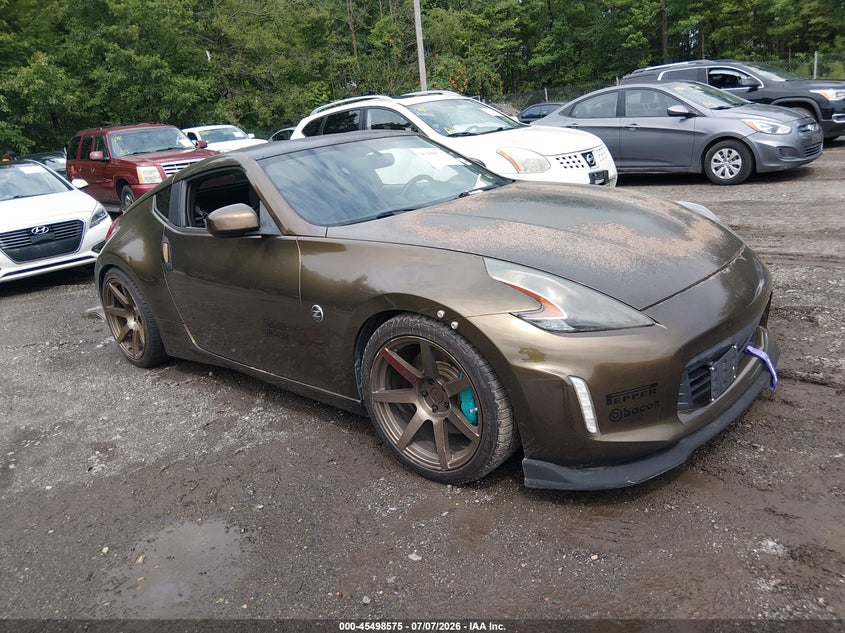 2013 Nissan 370z VIN JN1AZ4EH9DM880682 IAAI salvage auction — LEFT SIDE, Parts Only Bos (Maryland), sold $1,750 on 2026-07-15 (photo 1)
