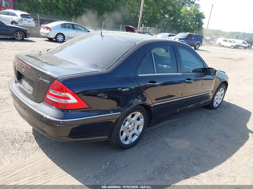 2005 Mercedes-benz C class VIN WDBRF81J45F593277 IAAI salvage auction — ALL OVER, Parts Only Bos (Maryland), sold $275 on 2026-07-15 (photo 4)
