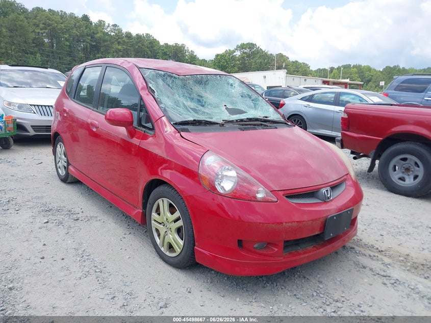 2008 Honda Fit VIN JHMGD38608S040283 IAAI salvage auction — NORMAL WEAR, Clear (Georgia), sold $600 on 2026-07-21 (photo 1)