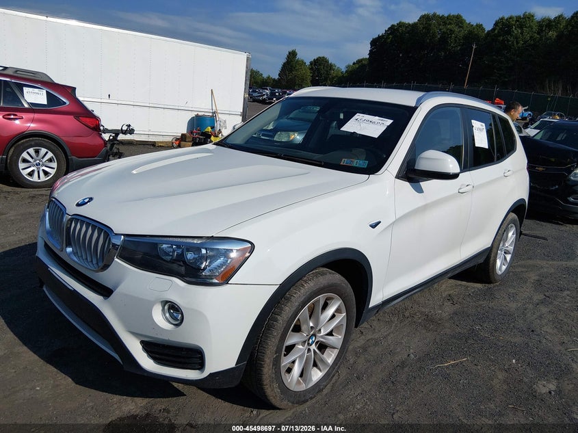2017 BMW X3 VIN 5UXWX9C31H0W76760 IAAI salvage auction — SIDE, Salvage (Pennsylvania), sold $4,650 on 2026-08-01 (photo 2)