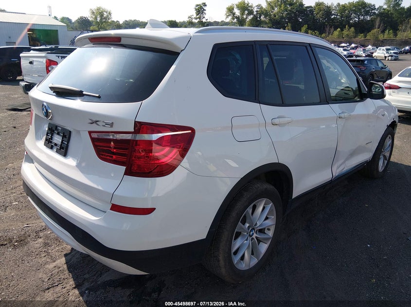 2017 BMW X3 VIN 5UXWX9C31H0W76760 IAAI salvage auction — SIDE, Salvage (Pennsylvania), sold $4,650 on 2026-08-01 (photo 4)
