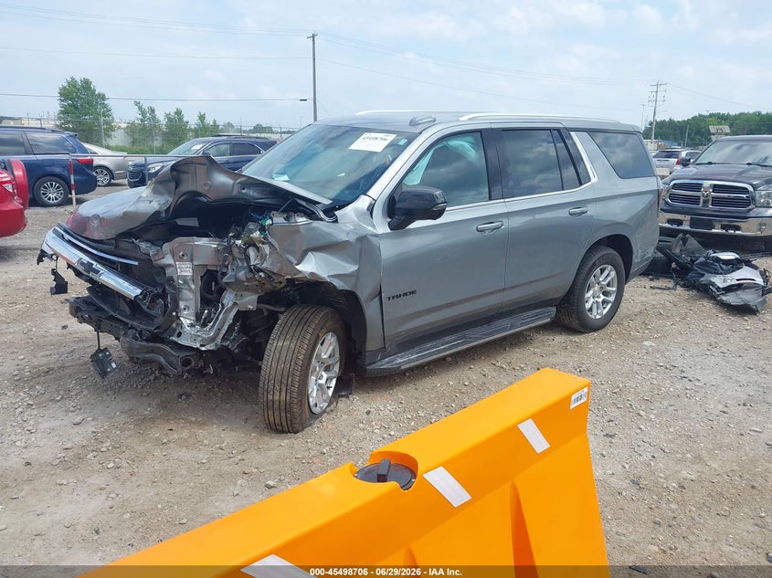 2025 Chevrolet Tahoe VIN 1GNS6NRD7SR389218 IAAI salvage auction — FRONT END, Salvage Title, sold $12,200 on 2026-07-30 (photo 2)