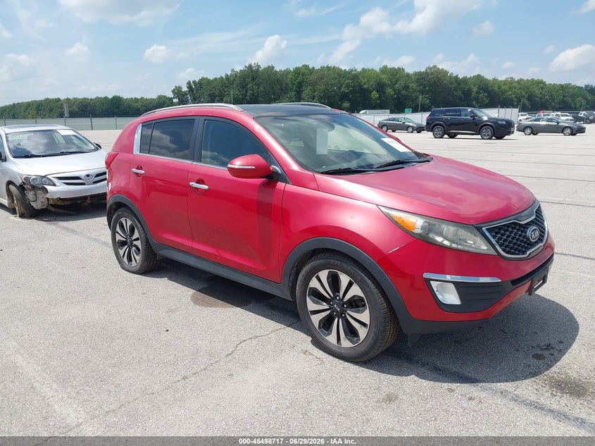2011 Kia Sportage VIN KNDPC3A65B7140033 IAAI salvage auction — NORMAL WEAR, Clear (Indiana), sold $1,100 on 2026-07-23 (photo 1)