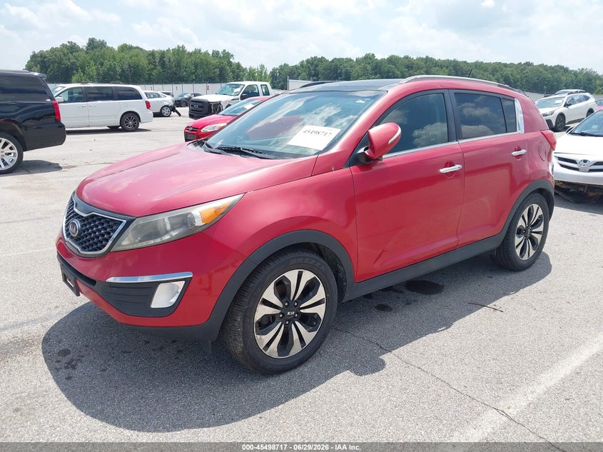 2011 Kia Sportage VIN KNDPC3A65B7140033 IAAI salvage auction — NORMAL WEAR, Clear (Indiana), sold $1,100 on 2026-07-23 (photo 2)
