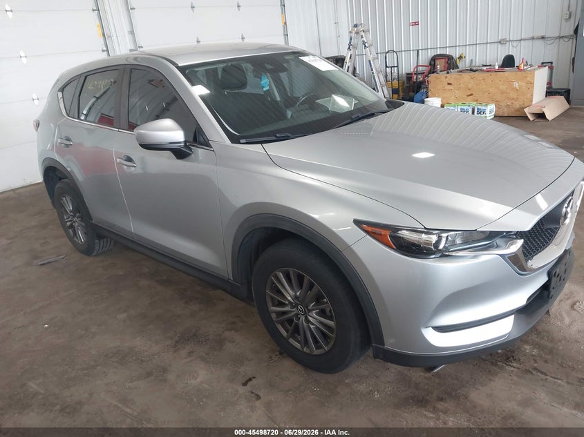2018 Mazda Cx-5 VIN JM3KFBBM8J0337768 IAAI salvage auction — LEFT SIDE, Salvage Title, sold $5,000 on 2026-08-26 (photo 1)
