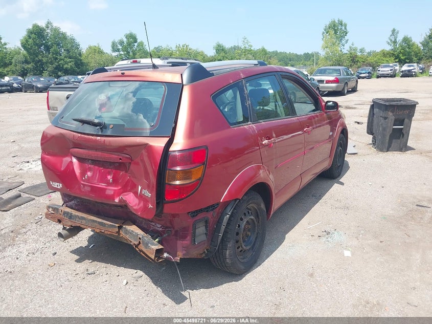 2005 Pontiac Vibe VIN 5Y2SL63815Z404335 IAAI salvage auction — REAR END, Salvage (Ohio), sold $25 on 2026-07-21 (photo 4)