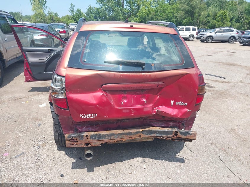 2005 Pontiac Vibe VIN 5Y2SL63815Z404335 IAAI salvage auction — REAR END, Salvage (Ohio), sold $25 on 2026-07-21 (photo 6)