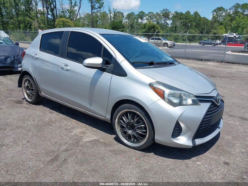 2017 Toyota Yaris VIN VNKKTUD38HA078180 IAAI salvage auction — REAR END, Rebuildable (Florida), sold $1,250 on 2026-07-18 (photo 1)