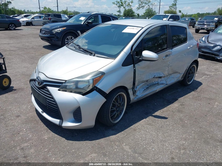 2017 Toyota Yaris VIN VNKKTUD38HA078180 IAAI salvage auction — REAR END, Rebuildable (Florida), sold $1,250 on 2026-07-18 (photo 2)