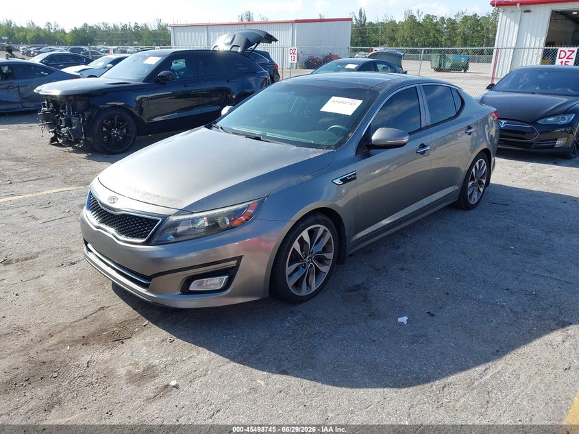 2014 Kia Optima VIN 5XXGR4A60EG336526 IAAI salvage auction — UNKNOWN, Rebuildable (Florida), sold $300 on 2026-07-21 (photo 2)