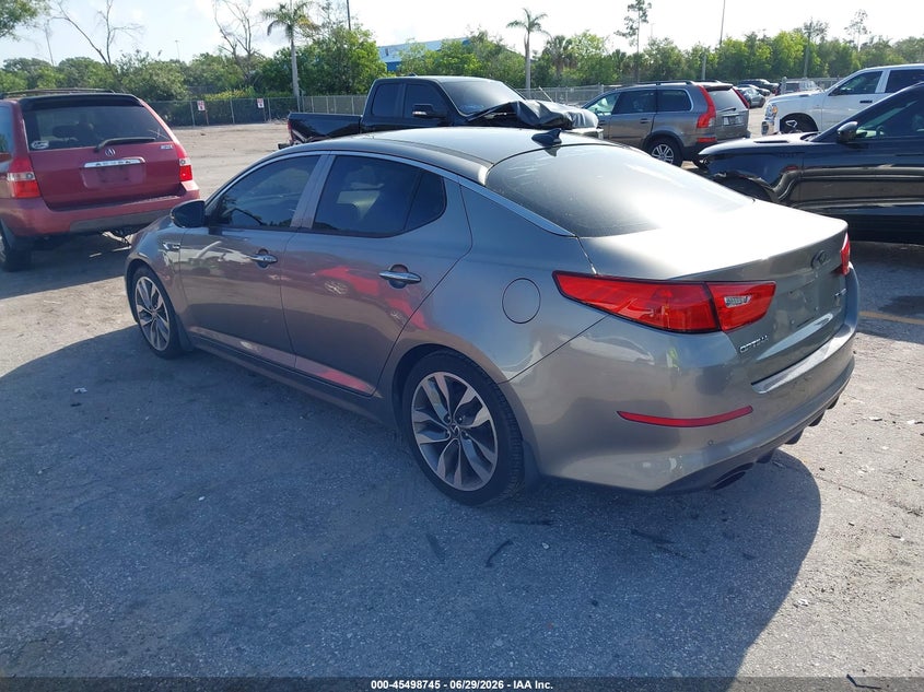 2014 Kia Optima VIN 5XXGR4A60EG336526 IAAI salvage auction — UNKNOWN, Rebuildable (Florida), sold $300 on 2026-07-21 (photo 3)