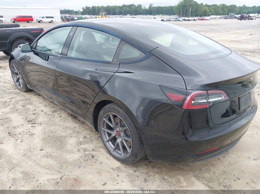 2021 Tesla Model 3 VIN 5YJ3E1EA0MF085984 IAAI salvage auction — RIGHT FRONT, Salvage (North Carolina), sold $9,000 on 2026-07-25 (photo 3)