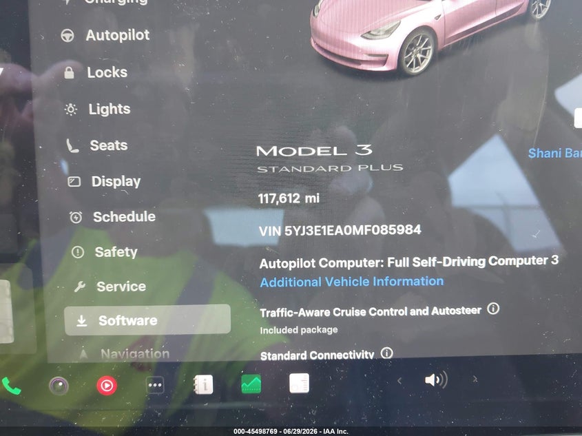 2021 Tesla Model 3 VIN 5YJ3E1EA0MF085984 IAAI salvage auction — RIGHT FRONT, Salvage (North Carolina), sold $9,000 on 2026-07-25 (photo 7)